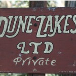 Rustic Sign for Private Entrance to Dune Lakes Wedding Venue, Arroyo Grande, CA