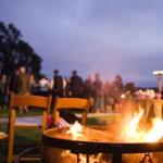 Fire Pit at the Wedding Reception