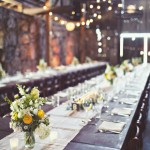 Beautiful Rustic Tables with Linens by All Traditions